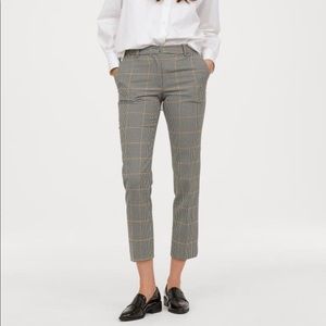 NWT- H&M- Plaid Ankle Length Slacks